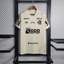 Flamengo White Training Shirt + Sponsorships 23/24 - Fan Version