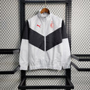 Milan 23/24 Windbreaker Jacket - White and Black