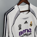Real Madrid Home Shirt 06/07 - Retro Long Sleeve Version