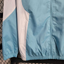 Manchester City 23/24 Windbreaker Jacket - Blue and White