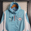 Manchester City 23/24 Windbreaker Jacket - Blue and White