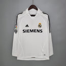 Real Madrid Home Shirt 05/06 - Retro Long Sleeve Version