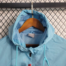Manchester City 23/24 Windbreaker Jacket - Blue and White