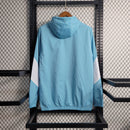 Manchester City 23/24 Windbreaker Jacket - Blue and White